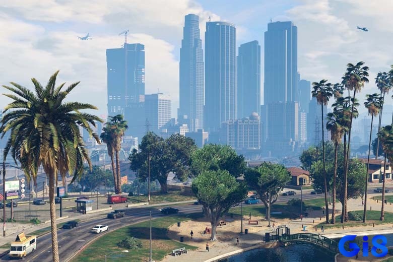 Khung cảnh cực chân thực giống đời thực của game GTA 5