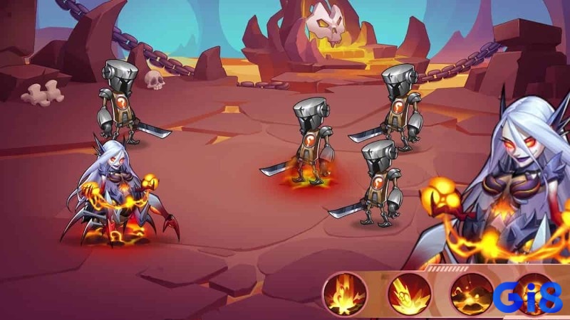 Idle Heroes có hệ thống chiến đấu tự động