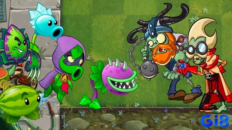 Game Plants vs Zombies 2 có nhiều loại zombies đa dạng hơn phần 1