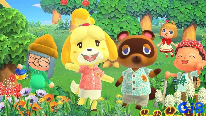 Loài vật trong game Animal Crossing cũng được nhân cách hóa như con người