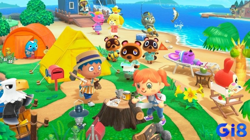 Animal Crossing có đồ họa 3D với những nhân vật dễ thương